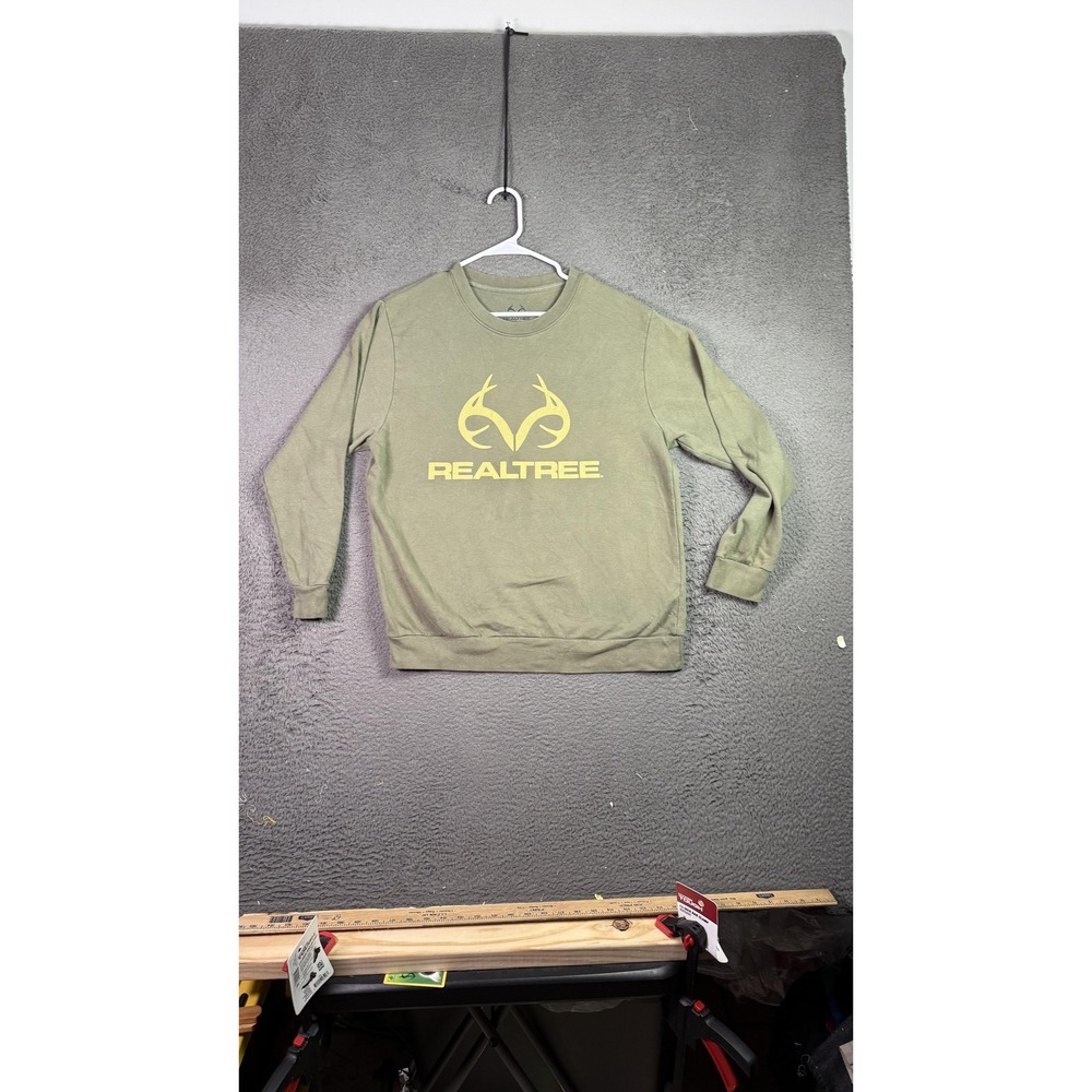 Realtree Sweater Mens Medium Crewneck Pullover‎ Camo Hunting Outdoors